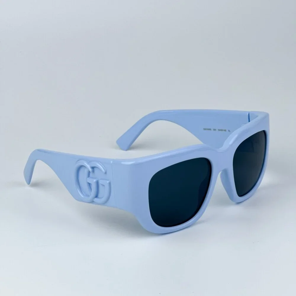 Gucci GG1545S 004 BRAND NEW Sunglasses Light Blue Women Square